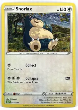 Snorlax 016/034 CLV Classic Collection Holo Pokemon - Image 1