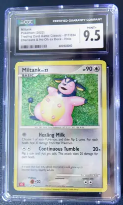 MILTANK #17/34 CGC 9.5 Mint+Holo Pokemon Charizard & Ho-Oh EX deck Holo - Image 1