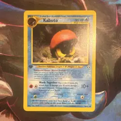 Pokemon Kabuto 56/75 Neo Discovery 1st Edition WOTC Vintage NM/LP - Image 1