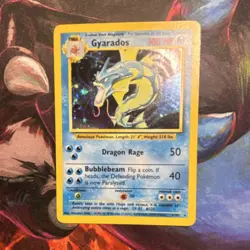 Pokemon Gyarados 006/102 Base Set Holo Rare WOTC Vintage NM/LP - Image 1