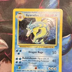 Pokemon Gyarados 006/102 Base Set Holo Rare WOTC Vintage NM/LP - Image 2