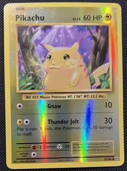 2016 Pokemon Pikachu Holo 35/108 XY Evolutions MP - Image 1