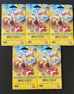 One Piece OP15 EB04 Adventure on Kami's Island Sleeved Booster Packs (Lot Of 5) - Image 1