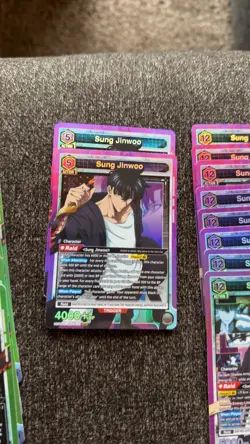 Sung Jinwoo SR UE17BT/SLG-1-021 - Union Arena: Solo Leveling - English NM - Image 1