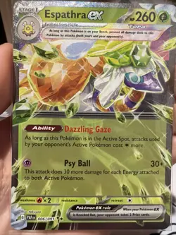 Espathra ex #006/091 SV: Paldean Fates - Pokemon Cards H38 - Image 1