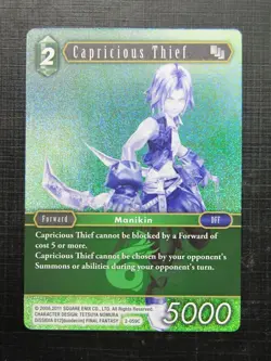CAPRICIOUS THIEF 2-059C FOIL - Final Fantasy Card # I44 - Image 1