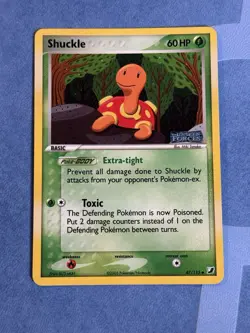 Pokemon Shuckle 47/115 Unseen Forces Reverse Holo Uncommon 60HP English Card - Image 1