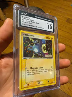 CGC 10 GEM MINT Magnemite EX Legend Maker Pokemon 59/92 2006 Card - Image 3