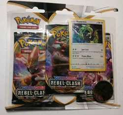 Rayquaza Sword & Shield Rebel Clash Promo Card Booster Pack Holo English SWSH029 - Image 1