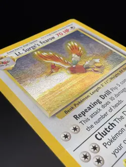 LT. SURGE'S FEAROW 7/132 HOLO RARE GYM HEROES POKEMON UNLIMITED HOLO MP - Image 3
