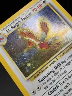 LT. SURGE'S FEAROW 7/132 HOLO RARE GYM HEROES POKEMON UNLIMITED HOLO MP - Image 5