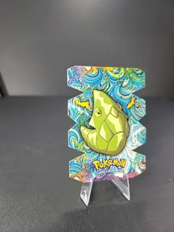 2000 Topps Pokemon #11 Metapod Stage 2 Die Cut Embossed card EV2 of 12 Mint - Image 3