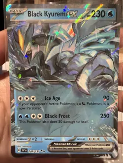 Pokemon TCG Black Kyurem EX 048/191SV08: Surging Sparks Double Rare Holo Card - Image 1