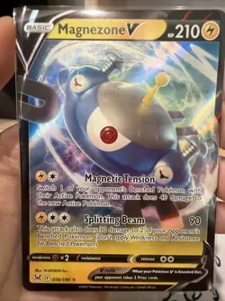 Pokemon TCG Magnezone V 056/196 Swsh11: Lost Origin Ultra Rare (Full Art) Holo - Image 1
