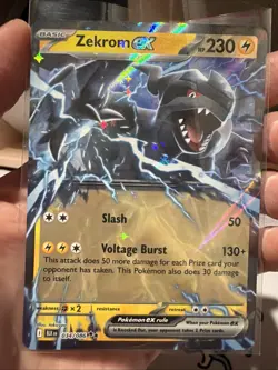 Zekrom ex Double Rare SV Black Bolt Stamp: Black Bolt 034/086 Pokemon TCG - NM - Image 1