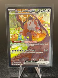 Pokemon TCG: BLOODMOON URSALUNA 216/167 TWILIGHT MASQUERADE - NM - Image 1
