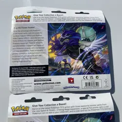 Pokemon TCG Chilling Reign 3 Pack Blister Snorlax Promo Sealed Lot Of 2 Bundle - Image 5