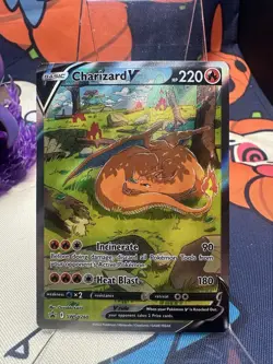 Pokemon TCG Charizard v SWSH Black Star Promos Holo Near Mint - Image 1