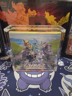 Pokemon TCG Japanese Sword & Shield Eevee Heroes Booster Box Sealed w/Acrylic - Image 2