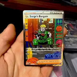 Lt. Surge's Bargain 185/132 SIR NM - Pokemon Mega Evolution - Pack Fresh - Image 2