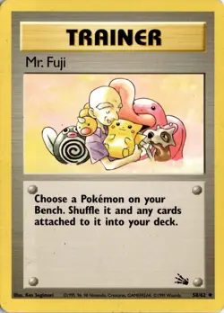 Mr. Fuji 58/62 Fossil Pokemon Card TCG - Image 1