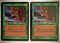 MtG | 2 x Giant Growth | Beta Edition | Magic the Gathering - Image 1