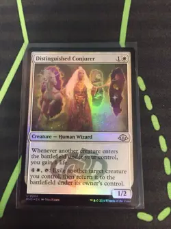MTG Magic The Gathering Distinguished Conjurer Foil MH3 Blink Wizard Commander - Image 1