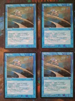 MTG Magic the Gathering - 4 x High Tide - Drew Tucker Fallen Empires - LP/MP L11 - Image 1