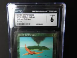 Birds of Paradise Italian CGC 6 EX/NM [FBB Revised Editon] Mtg Free Tracking! - Image 2
