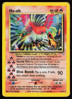 2000 Pokemon Ho-oh (7) - Neo Revelation Unlimited HP - Image 1