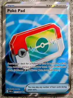 Lot Of 3 Pokemon New Set Perfect Order -🕷- POKE PAD, Rowlet & Mega Clefable ex - Image 3