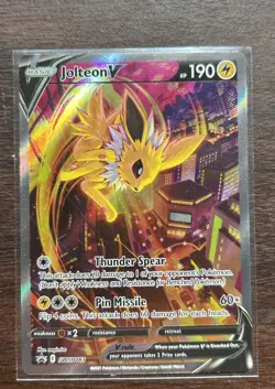 Pokemon Jolteon V SWSH183 Promo Holo Basic Thunder Sword & Shield English - Image 1