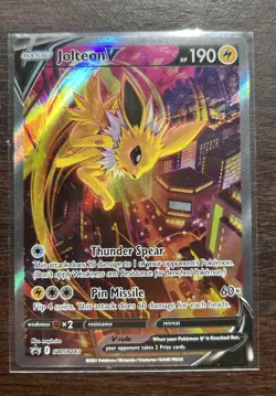 Pokemon Jolteon V SWSH183 Promo Holo Basic Thunder Sword & Shield English - Image 2