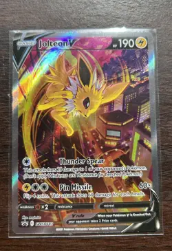 Pokemon Jolteon V SWSH183 Promo Holo Basic Thunder Sword & Shield English - Image 3
