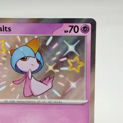Ralts 153/91 Paldean Fates Baby Shiny Holo Rare Gold Star Pokemon - NM Near Mint - Image 3