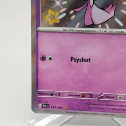 Ralts 153/91 Paldean Fates Baby Shiny Holo Rare Gold Star Pokemon - NM Near Mint - Image 4