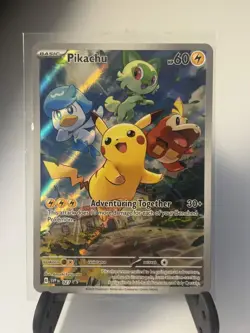 Pokemon Pikachu SVP 027 Scarlet & Violet Paldea Evolved ETB Promo - Image 1
