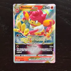 Simisear VSTAR 023/159 Pokemon Crown Zenith Sword & Shield Ultra Rare Holo NM - Image 1