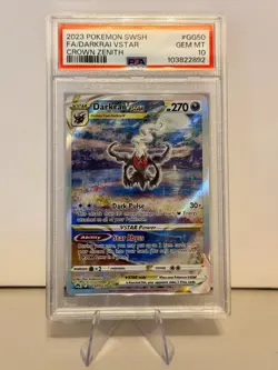 2023 Pokemon SWSH Crown Zenith #GG50 FA Darkrai VSTAR PSA 10 GEM MINT - Image 1