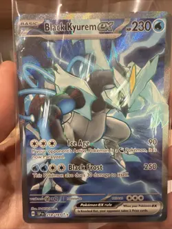 Pokemon TCG Black Kyurem EX 218/191 Full Art Ultra Rare Holo Surging Sparks - Image 1