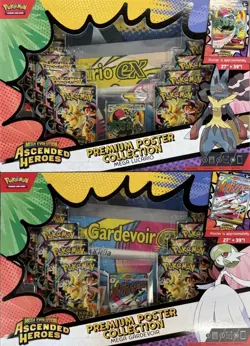 Pokemon Ascended Heroes Premium Poster Collection Set of 2! Factory Sealed - Image 1