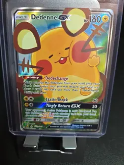 Dedenne GX 195a/214 Unbroken Bonds Alternate Art Promo TCG Pokemon NM 1001#223 - Image 1