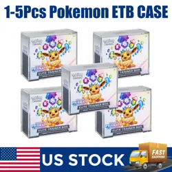 1-5 PACK Pokemon ETB Elite Trainer Box Magnetic Acrylic Display Case US STOCK - Image 1