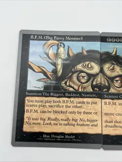 B.F.M. (BIG FURRY MONSTER) Unglued 1998 Near Mint Set Magic The Gathering Mtg - Image 2