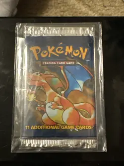 NEW-SEALED-POKEMON BASE SET BOOSTER PACK-CHARIZARD ARTWORK #WOTC - Image 2