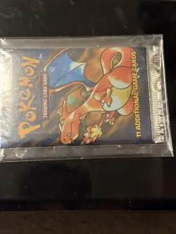 NEW-SEALED-POKEMON BASE SET BOOSTER PACK-CHARIZARD ARTWORK #WOTC - Image 3