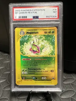 Pokemon Expedition Base Set Meganium 018/165 Holo PSA 7 - Image 1