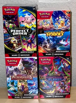 Pokemon Booster Bundle Lot Paldea Evolved , Phantasmal, Surging, Perfect Order - Image 5