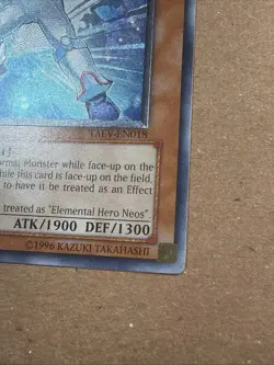 Yugioh: Elemental Hero Neos Alius - TAEV-EN018 - Ultimate Rare - 1st Edition LP - Image 3