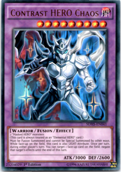 Contrast HERO Chaos - SDHS-EN041 - Ultra Rare - 1st Edition Yugioh - Image 1